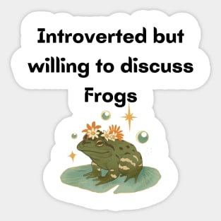 Introverted Frogs Sticker